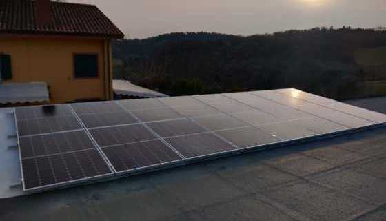 Impianto fotovoltaico da 6.08 kW con scambio sul posto